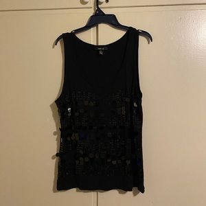 XL black dress tank. Dress up or down